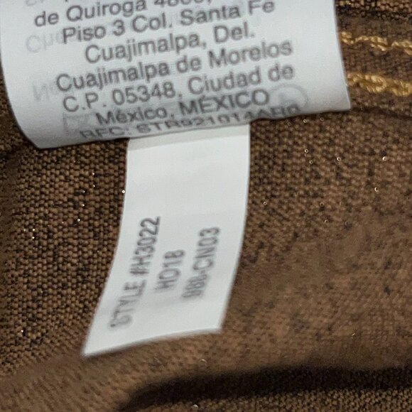 MADEWELL LANGFORD EMMETT BRONZE METALLIC WIDE LEG HIGH WAIST TROUSER PANT - 27 - Picture 12 of 12